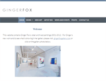 Tablet Screenshot of gingerfox.com